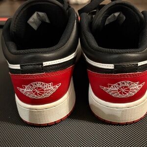 Jordan Women's Sneakers - Black, Red, and White